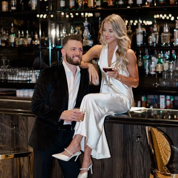 Selfie Leslie White Halter Maxi Dress - Picture 3 of 6